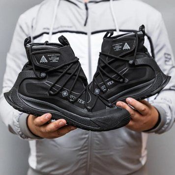 Чорні чоловічі кросівки Nike ACG Terra Antarktik Black Gore-Tex стильні легкі повсякденні модні трендові водонепроникні трекінгов B00879L фото