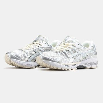 Чоловічі кросівки Gel-Kayano 14 від Asics у білому та сріблястому виконанні для щоденного стилю B00034L фото