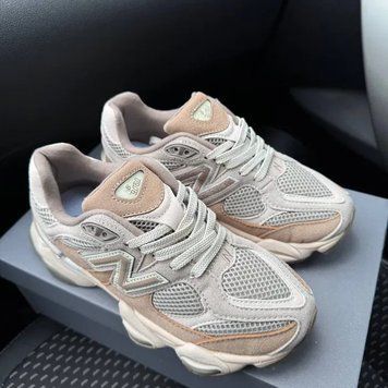 New Balance 9060 Beige Grey &mdash; модні жіночі кросівки НБ кроси легкі повсякденні для жінок B00538L фото