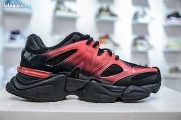 Стильні жіночі кроси New Balance 9060 Red Black червоні чорні легкі модні повсякденні демісезонні кросівки New Balance B00919L фото