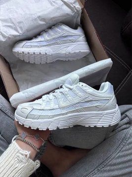 Білі жіночі кросівки Nike P-6000 White стильні легкі повсякденні модні трендові демісезонні кроси Nike B00890L фото