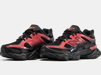 Жіночі кроси 9060 від New Balance у червоно-чорному дизайні для комфорту та активного повсякденного стилю B00144L фото