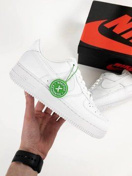 Жіночі кроси Nike Air Force 1 Classic White Low Premium білі стильні модні трендові повсякденні демісезонні кросівки Nike B00893L фото