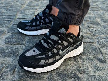Сіро-чорні жіночі кросівки Nike P-6000 Grey Black стильні легкі повсякденні модні трендові демісезонні кроси Nike B00844L фото