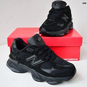 Міські чоловічі кроси New Balance 9060 Black замшеві легкі, стильні та комфортні для повсякденного життя B00574L фото