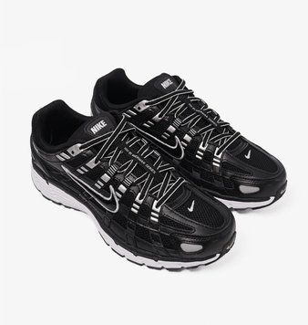 Легкі чоловічі кроси Найк Nike P-6000 Black Gray White чорні сірі білі комфортні для міського використання B00253L фото