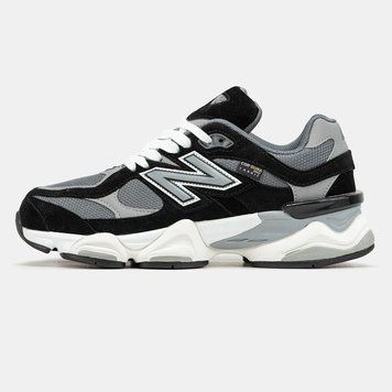 Чорно‑білі чоловічі кроси New Balance 9060 Black White легкі комфортні стильні модні преміальні повсякденні НБ B00555L фото