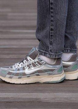 Чоловічі кроси Nike P-6000 Grey Green сірі зелені стильні модні трендові повсякденні демісезонні кросівки Nike B00902L фото
