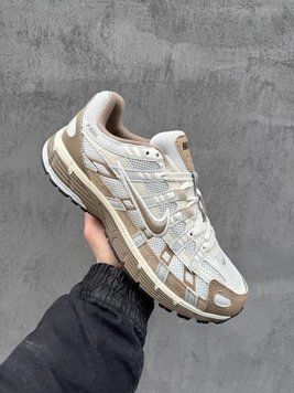 Модні чоловічі кросівки Nike P-6000 Beige White бежево-білі стильні легкі повсякденні трендові кроси Nike B00904L фото
