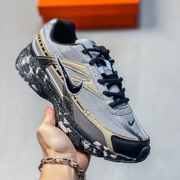 Модні чоловічі кросівки Nike Initiator Grey Black Custom сіро-чорні стильні легкі повсякденні трендові кроси Nike B00857L фото
