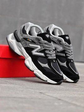 Легкі жіночі кроси New Balance 9060 Black Grey модні, міські та практичні, ідеальні для повсякденного гардеробу B00563L фото