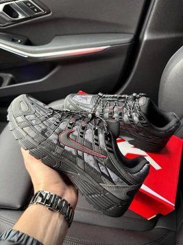 Жіночі кроси P-6000 Black Grey від Nike поєднують сучасний багатошаровий дизайн і універсальне чорно-сіре виконання B00728L фото