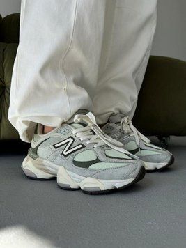 Модні чоловічі кросівки New Balance 9060 Grey Olive сіро-оливкові стильні легкі повсякденні трендові кроси New Balance B00965L фото