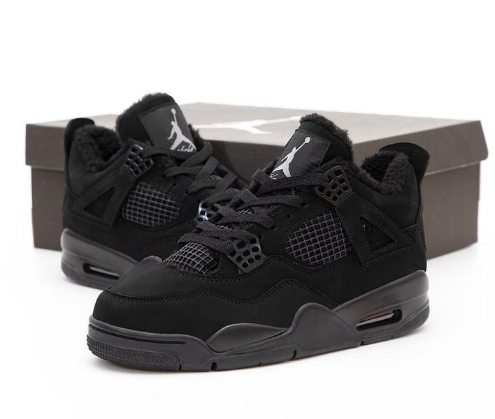 Кросівки Jordan 4 Black Cat Fur 36 ALL09381R45 фото
